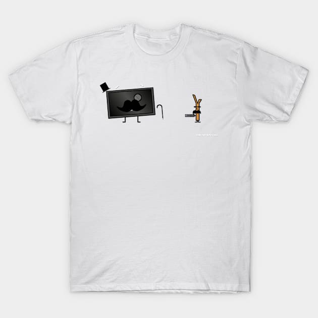 Fancy TV with Sticky T-Shirt by Hazard Studios